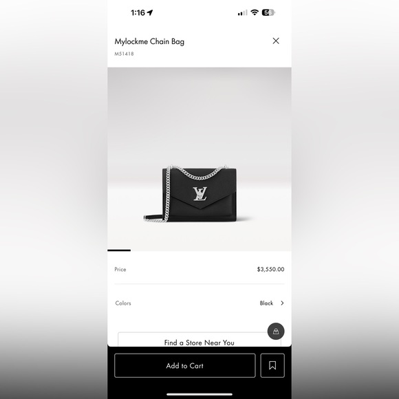 Louis Vuitton Mylockme chain bag - Picture 2 of 2